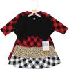 imageHudson Baby Baby Girls Cotton DressesBuffalo Plaid Leopard Black