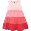 imageHudson Baby Baby Girls Cotton DressesOmbre Coral Teal