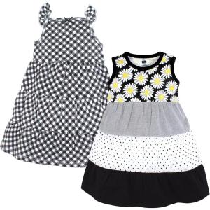 imageHudson Baby Baby Girls Cotton DressesBlack Daisy