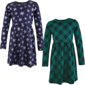 imageHudson Baby Baby Girls Cotton DressesBlack Watch Plaid