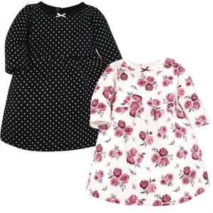 imageHudson Baby Baby Girls Cotton DressesBurgundy Rose