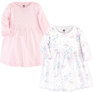 imageHudson Baby Baby Girls Cotton DressesGlitter Unicorn