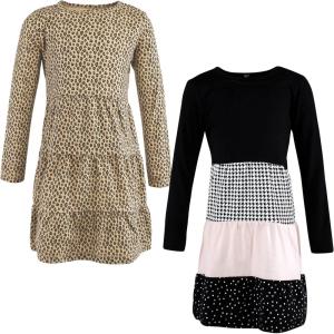 imageHudson Baby Baby Girls Cotton DressesHoundstooth Lt Pink