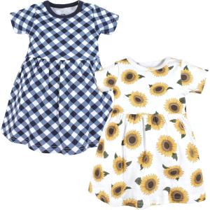 imageHudson Baby Baby Girls Cotton DressesSunflower