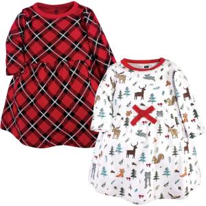 imageHudson Baby Baby Girls Cotton DressesWoodland Friends