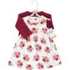 imageHudson Baby Baby Girls Cotton Dress and Cardigan SetAutumn Rose