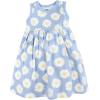 imageHudson Baby Baby Girls Cotton Dress and Cardigan SetBlue Daisy