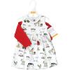 imageHudson Baby Baby Girls Cotton Dress and Cardigan SetFarm