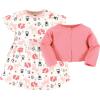 imageHudson Baby Baby Girls Cotton Dress and Cardigan SetForest