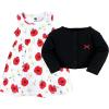 imageHudson Baby Baby Girls Cotton Dress and Cardigan SetPoppy Daisy