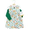 imageHudson Baby Baby Girls Cotton Dress and Cardigan SetSt Patricks Rainbow