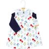imageHudson Baby Baby Girls Cotton Dress and Cardigan SetWildflower