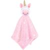 imageHudson Baby Baby Girls Flannel Plush Sleep and Play and Security ToyPink Unicorn