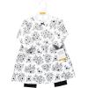 imageHudson Baby Unisex Baby Quilted Cotton Dress and LeggingsBlack Toile