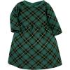 imageHudson Baby Unisex Baby Quilted Cotton Dress and LeggingsForest Green Plaid