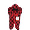 imageHudson Baby Unisex Baby Thermal Preemie Sleep and Play and CapGirl Buffalo Plaid