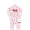 imageHudson Baby Unisex Baby Thermal Preemie Sleep and Play and CapPink Hearts