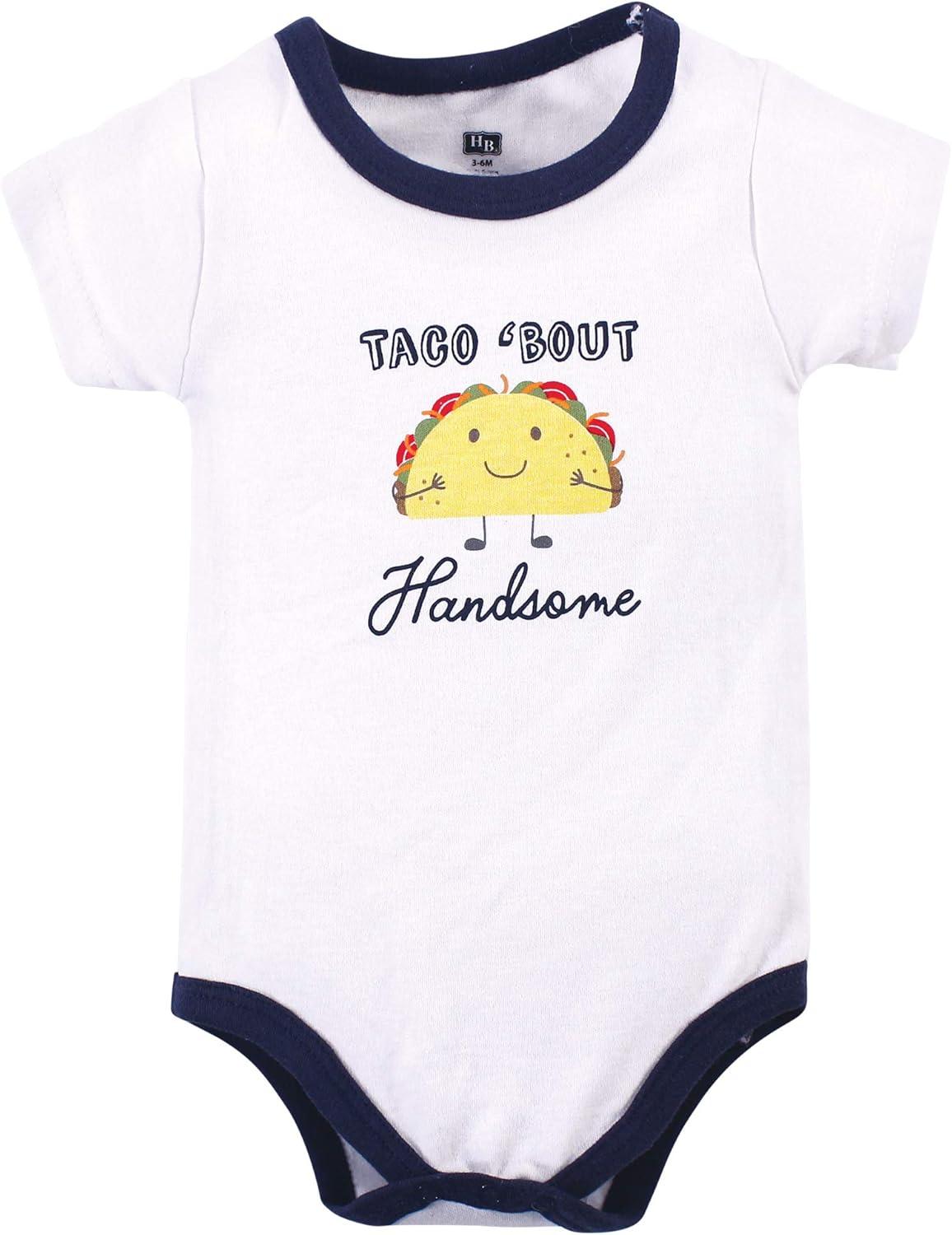 imageHudson Baby Unisex Baby Cotton Bodysuit Shorts and Shoe SetAssortedMulticolor