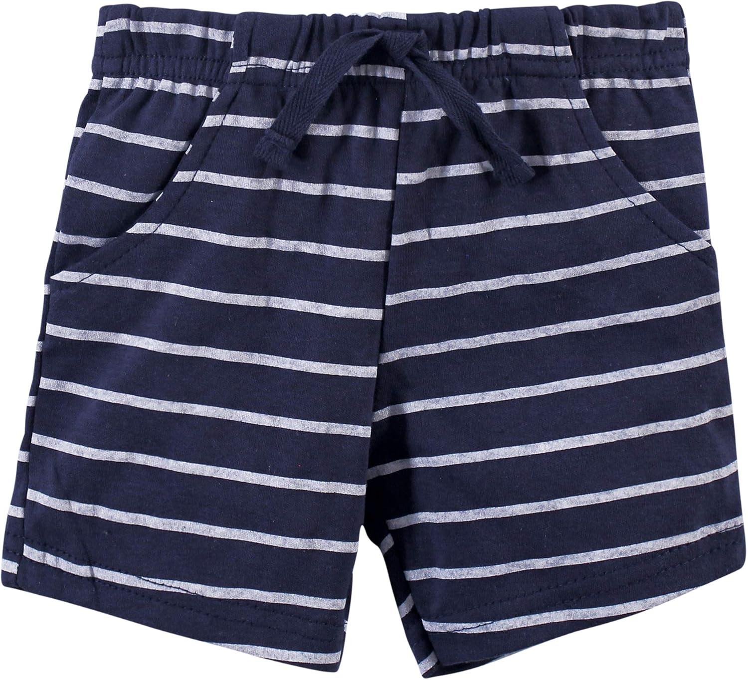 imageHudson Baby Unisex Baby Cotton Bodysuit Shorts and Shoe SetAssortedMulticolor