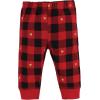 imageHudson Baby Baby Girls Cotton Pants and LeggingsGold Heart Plaid