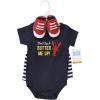 imageHudson Baby Unisex Baby Cotton Bodysuit Shorts and Shoe SetButter Me Up Lobster