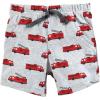 imageHudson Baby Unisex Baby Cotton Bodysuit Shorts and Shoe SetFiretruck Hero
