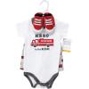 imageHudson Baby Unisex Baby Cotton Bodysuit Shorts and Shoe SetFiretruck Hero