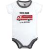 imageHudson Baby Unisex Baby Cotton Bodysuit Shorts and Shoe SetFiretruck Hero