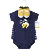 imageHudson Baby Unisex Baby Cotton Bodysuit Shorts and Shoe SetGo Bananas