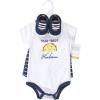 imageHudson Baby Unisex Baby Cotton Bodysuit Shorts and Shoe SetHandsome Taco