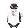 imageHudson Baby Unisex Baby Cotton Bodysuit Shorts and Shoe SetPirate Shark