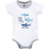 imageHudson Baby Unisex Baby Cotton Bodysuit Shorts and Shoe SetShark Expert