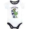 imageHudson Baby Unisex Baby Cotton Bodysuit Shorts and Shoe SetSurf Dude