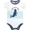 imageHudson Baby Unisex Baby Cotton Bodysuit Shorts and Shoe SetUnderwater Whale