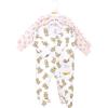imageHudson Baby Unisex Baby Cotton Sleep and PlayPink Teddy Bear