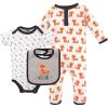 imageHudson Baby Unisex Baby Cotton Coverall Bodysuit and Bib SetWild One