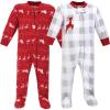 imageHudson Baby Unisex Baby Fleece Sleep and PlaySantas Sleigh