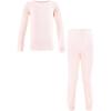 imageHudson Baby Unisex Baby Thermal Long Underwear Set Soft PinkSoft Pink