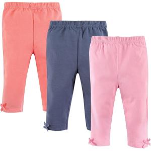 imageHudson Baby Baby Girls Cotton Pants and LeggingsLight Pink Blue