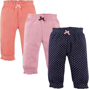 imageHudson Baby Baby Girls Cotton Pants and LeggingsNavy Polka Dots