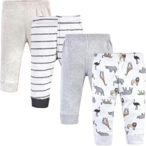 imageHudson Baby Baby Girls Cotton Pants and LeggingsNeutral Safari