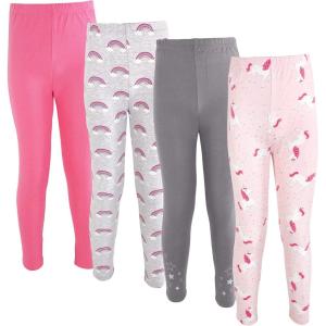 imageHudson Baby Baby Girls Cotton Pants and LeggingsUnicorn and Rainbows