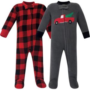imageHudson Baby Unisex Baby Fleece Sleep and PlayChristmas Tree