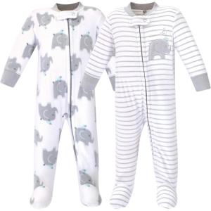 imageHudson Baby Unisex Baby Fleece Sleep and PlayElephants