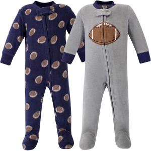 imageHudson Baby Unisex Baby Fleece Sleep and PlayFootball