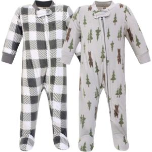 imageHudson Baby Unisex Baby Fleece Sleep and PlayForest Bear
