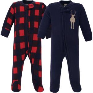 imageHudson Baby Unisex Baby Fleece Sleep and PlayForest Moose