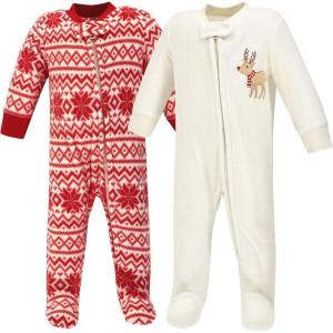 imageHudson Baby Unisex Baby Fleece Sleep and PlayReindeer