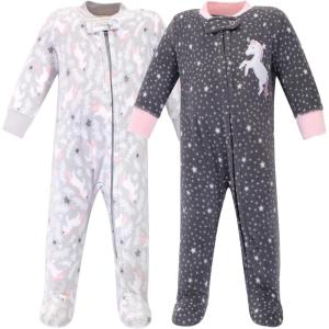 imageHudson Baby Unisex Baby Fleece Sleep and PlayWhimsical Unicorn