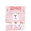 imageHudson Baby Unisex Baby Cotton Animal Face Hooded Towel Chic Bunny One SizeBear Girl